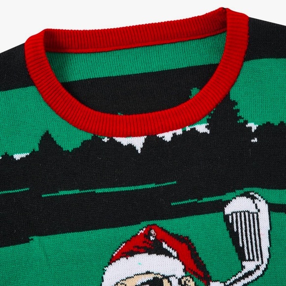 Light Up Golfing Santa - Picture 4 of 5